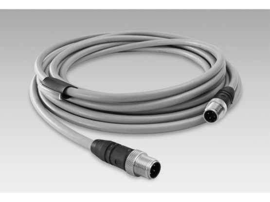 Baumer Cable connector M12, 4-pin, on both sides, D-coded, 5 m cable (Z 185.E05)