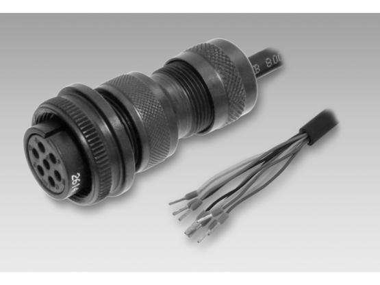 Baumer CNAC 25E 7-pin Mil Spec Mating Connector + cable L = 30 feet (9.15 m)